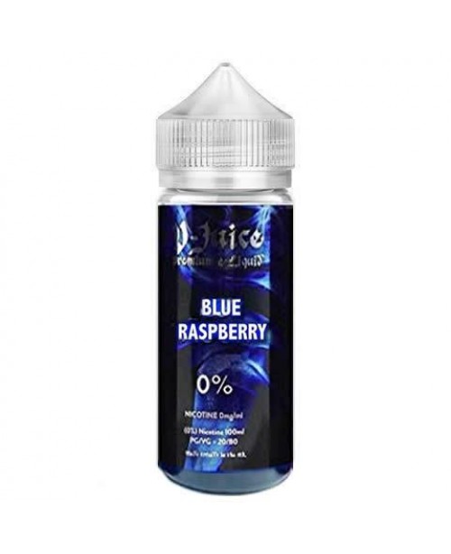 BLUE RASPBERRY E LIQUID BY V JUICE 100ML 80VG