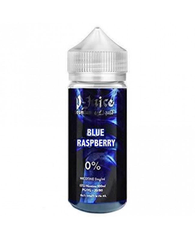 BLUE RASPBERRY E LIQUID BY V JUICE 100ML 80VG