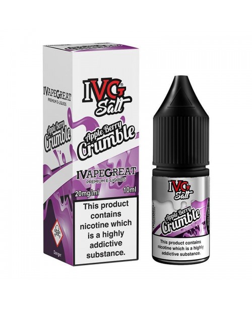 APPLE BERRY CRUMBLE NICOTINE SALT E-LIQUID BY I VG...