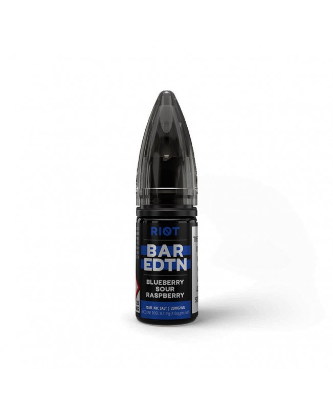 BLUEBERRY SOUR RASPBERRY RIOT BAR EDTN NICOTINE SALT E-LIQUID BY RIOT SQUAD