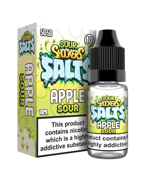 APPLE SOURS NICOTINE SALT E-LIQUID BY SOUR SHOCKER...