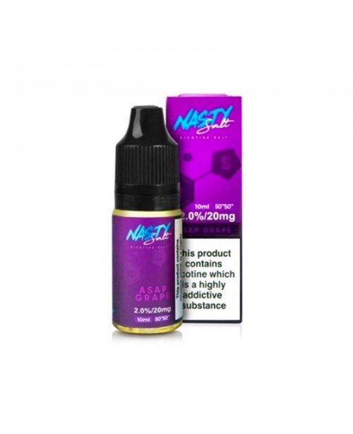 ASAP GRAPE NICOTINE SALT E-LIQUID BY NASTY SALT