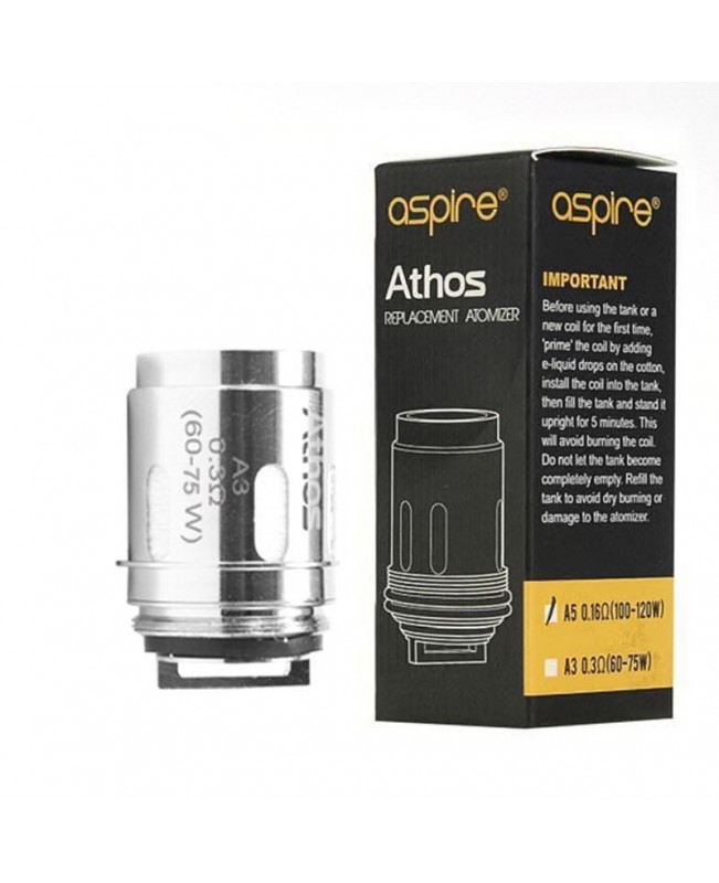 ASPIRE ATHOS VAPE REPLACEMENT ATOMIZER COIL HEADS