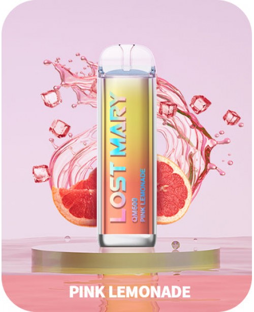 Pink Lemonade Lost Mary 600 Puffs Disposable Vape ...