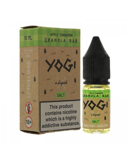 APPLE CINNAMON NICOTINE SALT E-LIQUID BY YOGI E-LI...