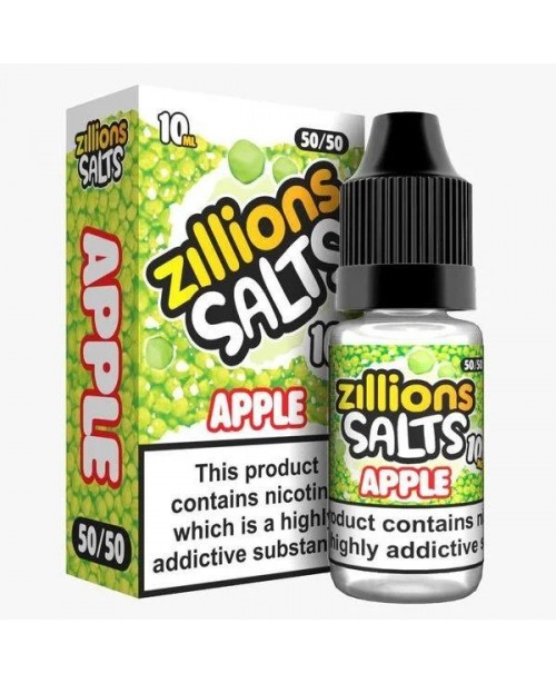 APPLE ZILLIONS NICOTINE SALT E-LIQUID BY ZILLIONS ...