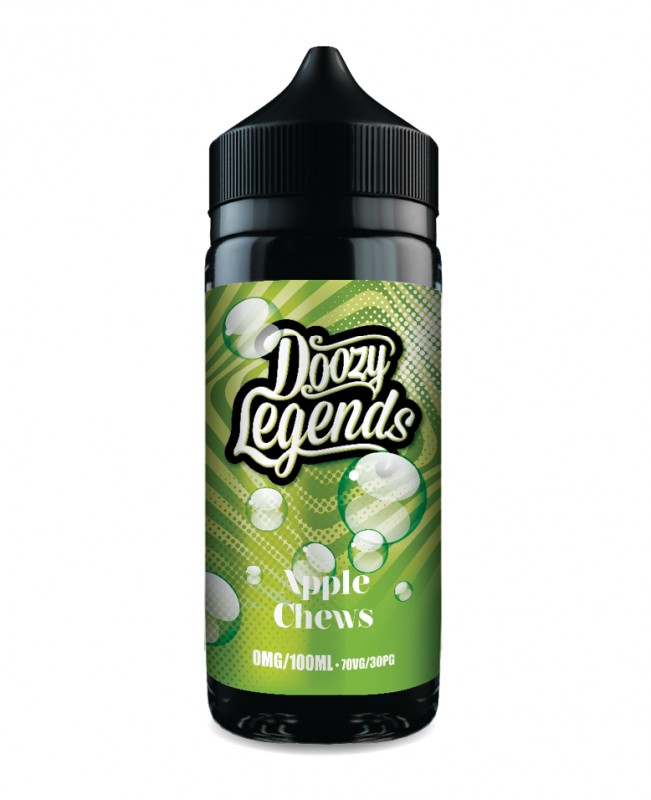 APPLE CHEWS E LIQUID BY DOOZY VAPE CO LEGENDS 100ML 70VG