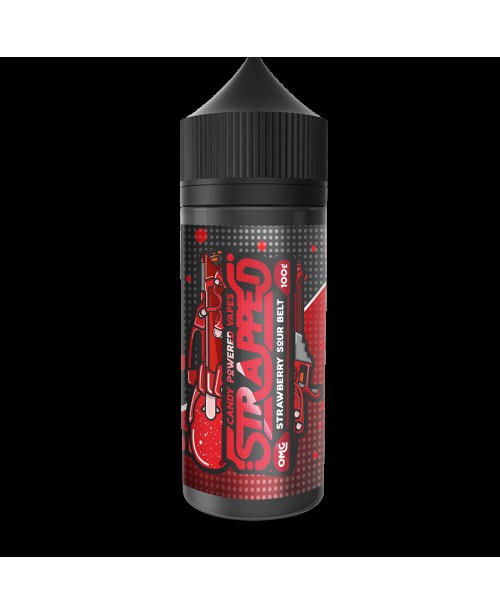 STRAWBERRY SOUR BELT E LIQUID BY STRAPPED 100ML 70...