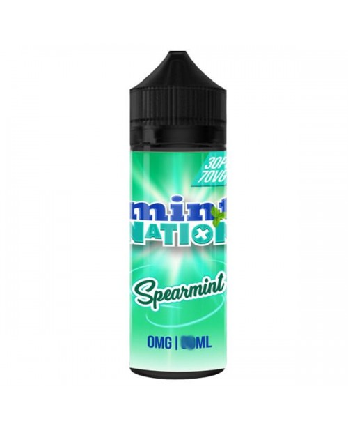 SPEARMINT E LIQUID BY MINT NATION 100ML 70VG