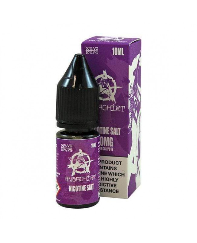 PURPLE NICOTINE SALT E-LIQUID BY ANARCHIST