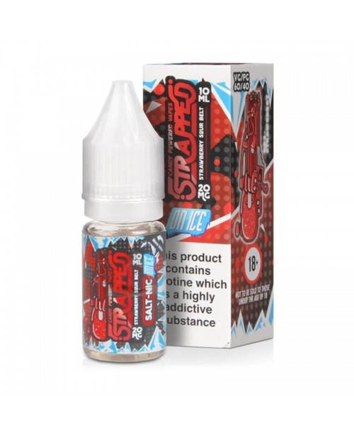 STRAWBERRY SOUR BELT ON ICE NICOTINE SALT E-LIQUID...