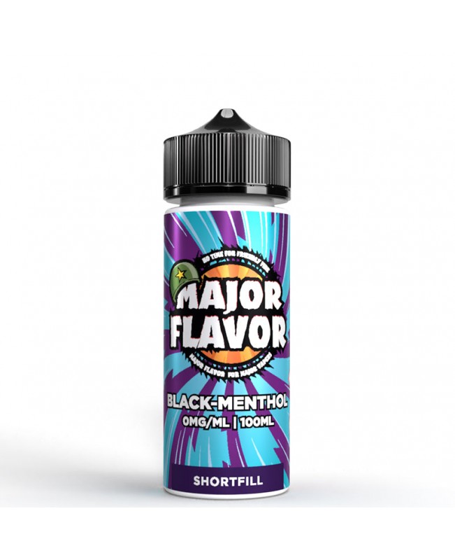 BLACK MENTHOL E LIQUID BY MAJOR FLAVOR 100ML 70VG