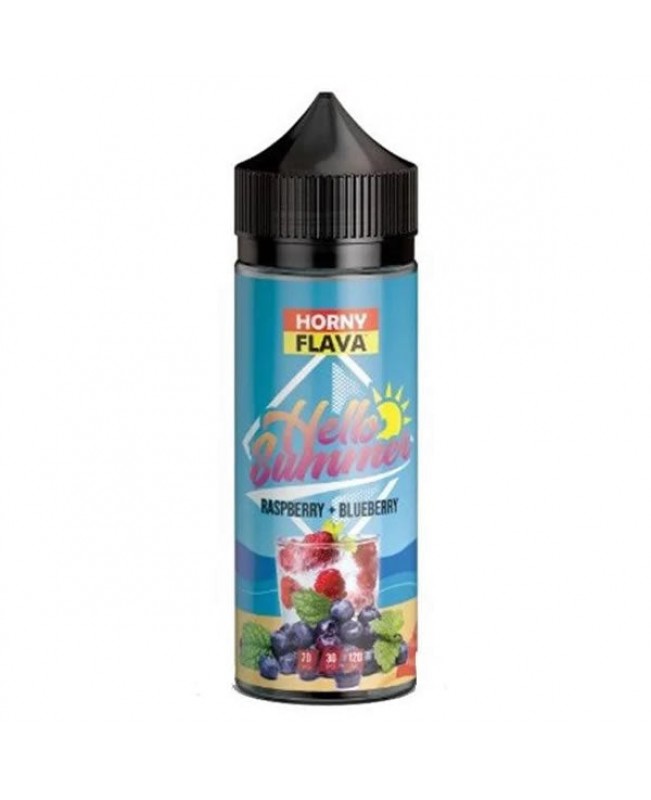 RASPBERRY BLUEBERRY THE SUMMER EDITION E LIQUID BY HORNY FLAVA 100ML 70VG