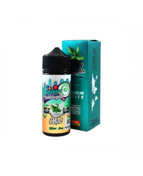 MINT BUBBLEGUM E LIQUID BY HORNY FLAVA 100ML 70VG