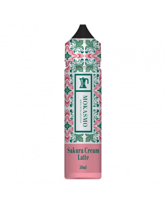 SAKURA CREAM LATTE E LIQUID BY MOKSAMA 50ML 70VG