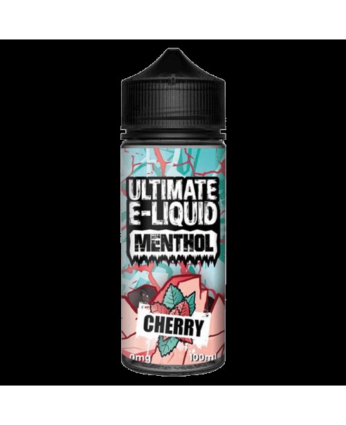CHERRY E LIQUID BY ULTIMATE E-LIQUID - MENTHOL 100...